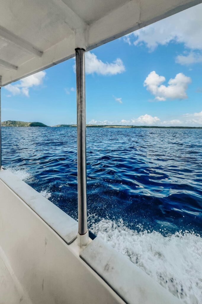 Foto desde un ferry en Gili Trawangan